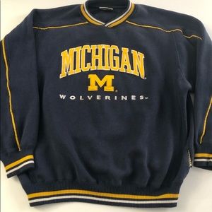 Vtg Lee Michigan Wolverines Pullover Sweatshirt XL